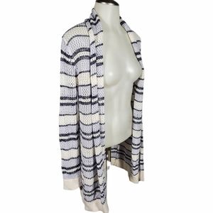 GAP Striped Cardigan Costal Blue and White size XS